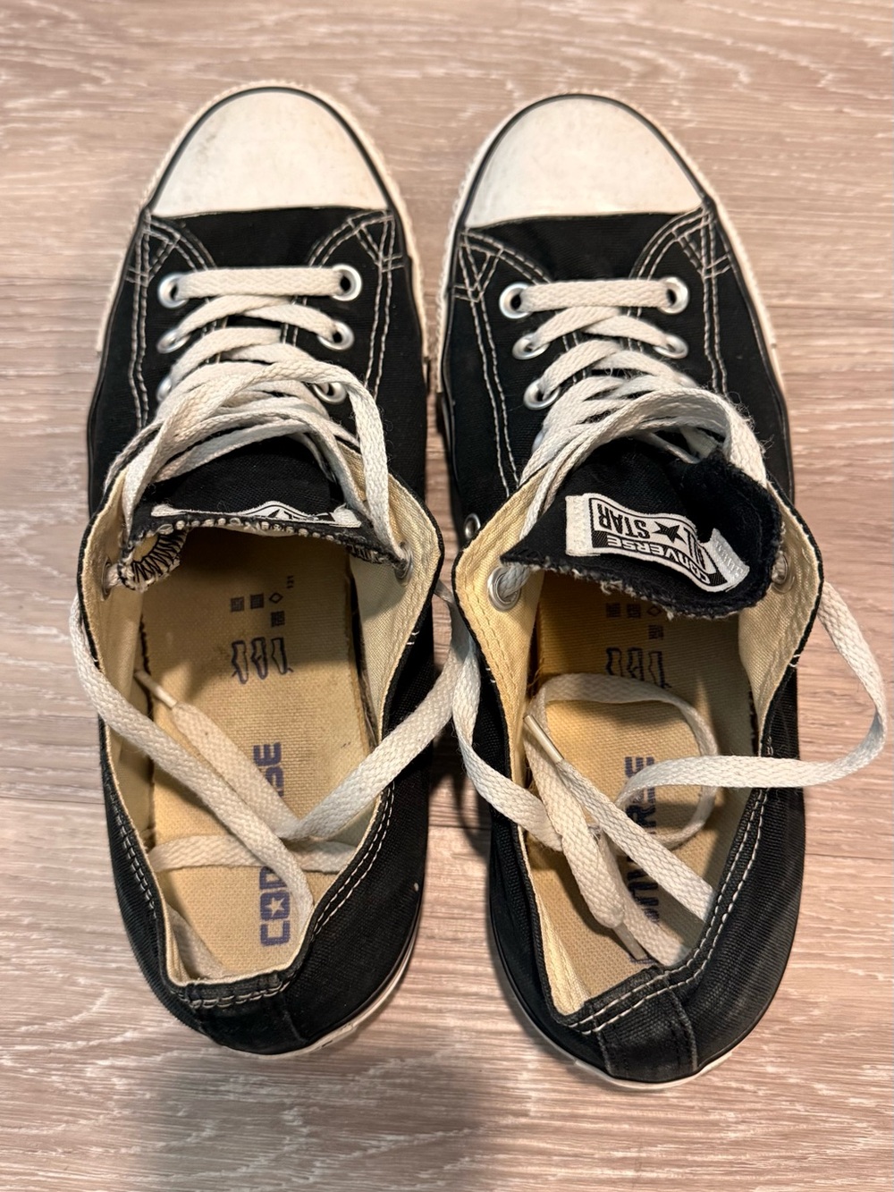 Converse Black and White Low Top Sneakers